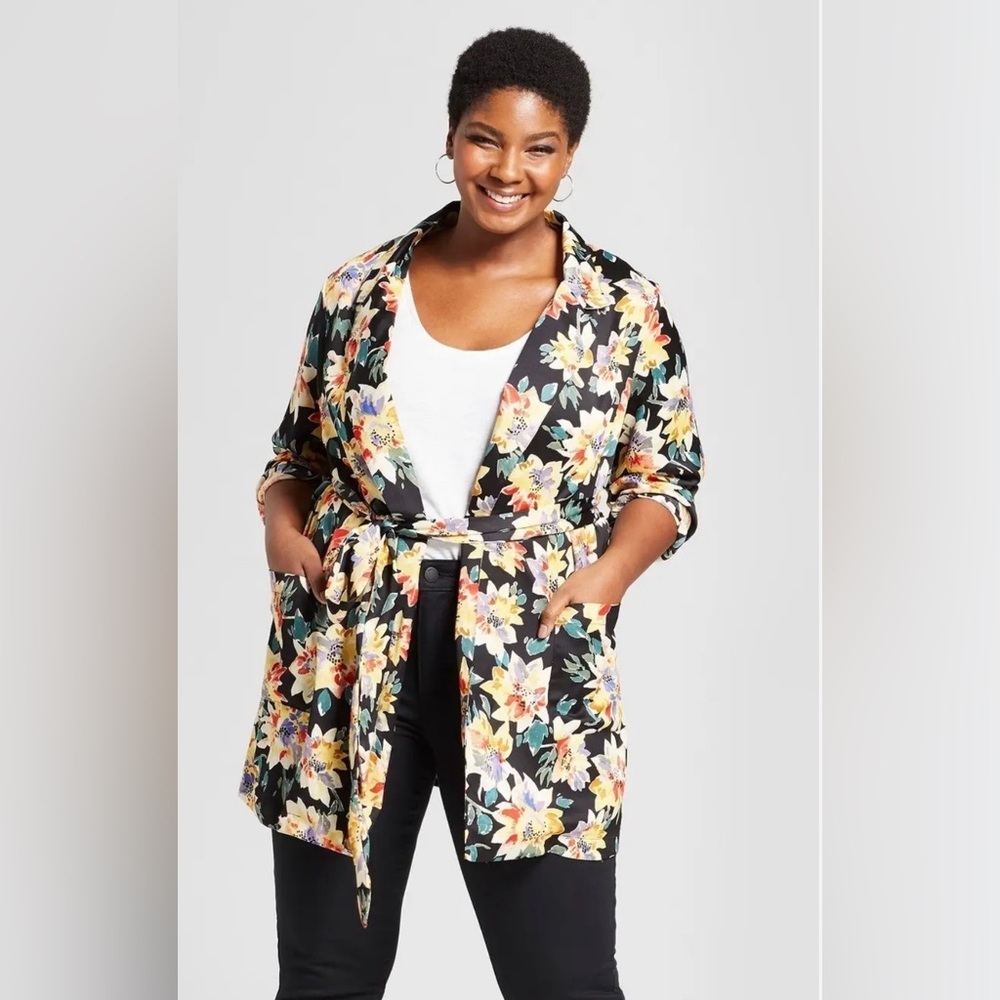 Multicolor floral jacket. Perfect for spring.